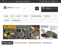 Frontpage screenshot for site: dobrestvari (http://www.dobrestvari.hr)