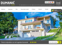 Frontpage screenshot for site: Apartmani i sobe Dumanić (http://apartments-dumanic.com)