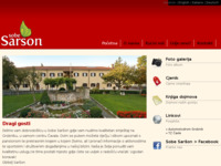 Frontpage screenshot for site: Sobe Saršon (http://sobe-sarson.com)