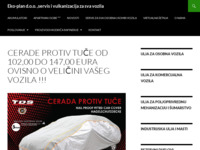 Frontpage screenshot for site: Eko-plan d.o.o. ovlašteni distributer rafinerije ulja Modriča (http://www.ekoplan.hr)