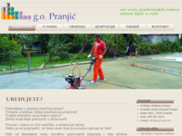 Frontpage screenshot for site: Građevinski obrt Pranjić (http://www.gopranjic.hr)