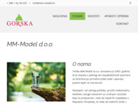 Frontpage screenshot for site: (http://www.mm-model.hr)