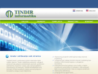 Frontpage screenshot for site: (http://www.tindir-informatika.hr)