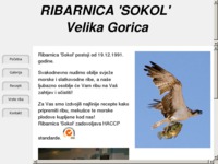 Frontpage screenshot for site: Ribarnica Sokol Velika Gorica (http://www.ribarnicasokol.hr)