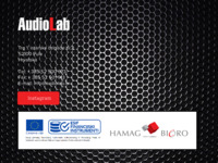 Frontpage screenshot for site: (http://www.audiolab.hr)