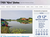 Frontpage screenshot for site: (http://sru-klen-slatina.hr/)