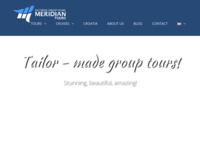 Frontpage screenshot for site: Meridian Tours (http://www.meridiantours.hr)