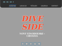 Frontpage screenshot for site: Dive Side (http://www.dive-side.hr)