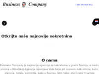 Frontpage screenshot for site: Agencija za nekretnine Business Company u Rovinju (http://www.business-company.hr)