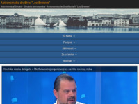 Frontpage screenshot for site: Astronomsko društvo Leo Brenner (http://www.ad-leo-brenner.hr)