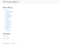 Frontpage screenshot for site: Sms poruke (http://sms-poruke.in/)