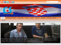 Frontpage screenshot for site: (http://www.gospodarska-stranka.hr)