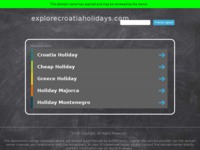 Frontpage screenshot for site: (http://www.explorecroatiaholidays.com/)