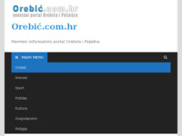 Frontpage screenshot for site: Orebić - informativni i društveni portal (http://www.orebic.com.hr)