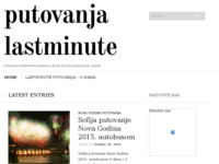 Frontpage screenshot for site: Putovanja lastminute (http://putovanjalastminute.wordpress.com/)