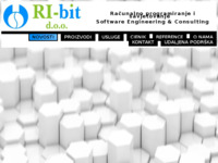 Frontpage screenshot for site: RI-bit d.o.o. (http://www.ribit.hr)
