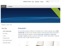 Frontpage screenshot for site: Vina Dalmacije (http://www.vinadalmacije.hr)