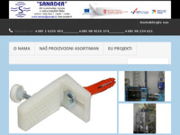 Frontpage screenshot for site: (http://www.sanader.hr)