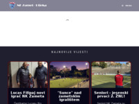 Frontpage screenshot for site: Nogometni klub Zamet (http://www.nkzamet.hr)