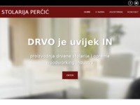 Frontpage screenshot for site: Stolarija Perčić (http://www.stolarija-percic.hr)