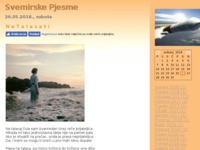 Frontpage screenshot for site: Svemirske Pjesme (http://svemirputnik.blog.hr)