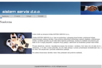 Frontpage screenshot for site: Sistem servis d.o.o. (http://www.sistemservis.hr)