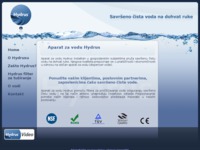 Frontpage screenshot for site: Aparat za vodu HydrusFilter za Tuširanje Hydrus (http://www.hydrus.com.hr)