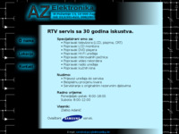 Frontpage screenshot for site: AZ Elektronika (http://az-elektronika.hr)