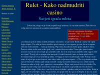 Frontpage screenshot for site: Rulet - savjeti igrača ruleta (http://rulet-sistemi.com)