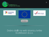 Frontpage screenshot for site: EcoMission d.o.o. (http://www.ecomission.hr)