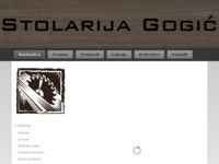 Frontpage screenshot for site: Stolarija Gogić (http://stolarija-gogic.hr/)