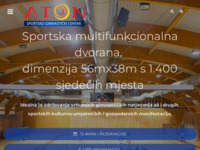 Frontpage screenshot for site: Aton - Nacionalni-gimnastički centar (http://www.sgc-aton.hr)