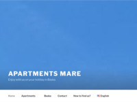 Frontpage screenshot for site: (http://www.apartment-mare.com)