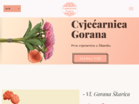 Frontpage screenshot for site: (http://www.cvjecarnica-gorana.hr)