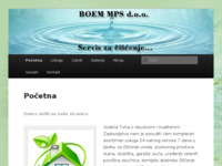 Frontpage screenshot for site: Servis za čišćenje BOEM MPS d.o.o. (http://www.boem-servis.com)