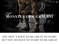 Frontpage screenshot for site: (http://www.monster-gym.weebly.com)