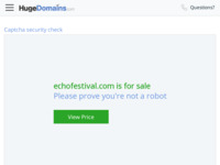 Frontpage screenshot for site: (http://echofestival.com)