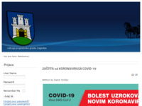 Frontpage screenshot for site: Udruga pogrebnika Grada Zagreba (http://www.upgz.hr/)