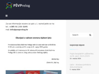 Frontpage screenshot for site: Prirodoslovna škola Vladimira Preloga (http://www.psvprelog.hr/)