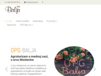 Frontpage screenshot for site: OPG-Balja Med i propolis domaće proizvodnje (http://www.opg-balja.hr)