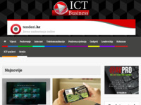 Frontpage screenshot for site: ICT Business (http://www.ictbusiness.info)