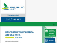 Frontpage screenshot for site: (http://www.komunalno-mljet.hr)