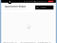 Frontpage screenshot for site: (http://buljan-apartments.hr)