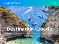 Frontpage screenshot for site: Turizam u Hrvatskoj - perspektiva francuskog putnika (http://www.croatietourisme.com)