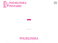 Frontpage screenshot for site: (http://www.poliklinikapintaric.hr)