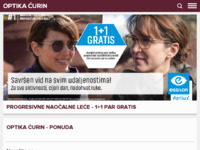 Frontpage screenshot for site: (http://www.optika-curin.hr)