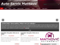 Frontpage screenshot for site: (http://www.autoservis-matkovic.hr/)