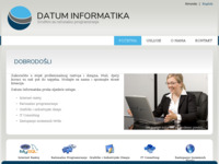 Frontpage screenshot for site: Datum Informatika (http://www.datum-informatika.hr)