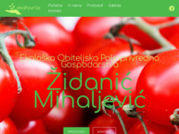 Frontpage screenshot for site: (http://www.opg-zidanic-mihaljevic.hr)