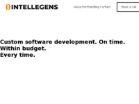 Frontpage screenshot for site: Intellegens (http://www.intellegens.hr)